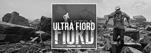 Ultra Fiord Trail Running Event Patagonia, Chile Banner Black White